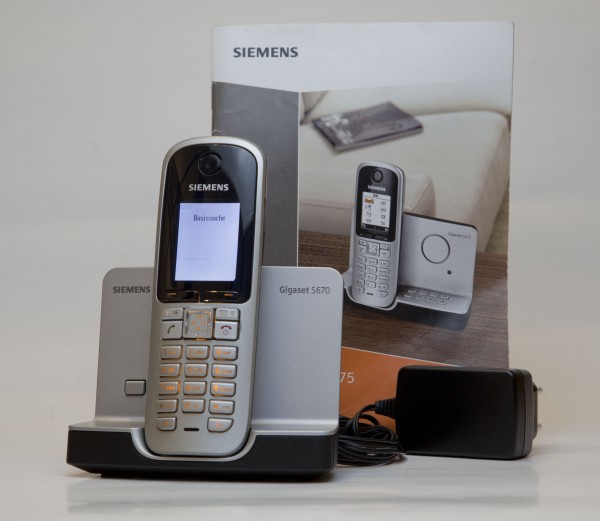 Gigaset S670 DECT-Schnurlostelefon, titanium