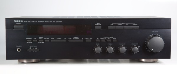 Yamaha RX-385 RDS Stereo Receiver in schwarz
