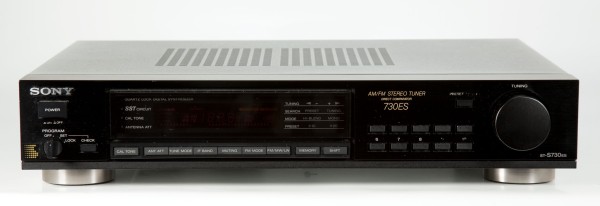 Sony ST-S730ES AM/FM Stereo Tuner in schwarz