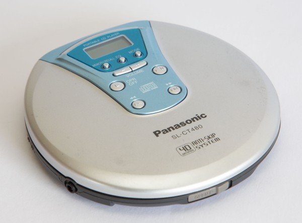 Panasonic SL-CT480 tragbarer CD-Player in silber/blau