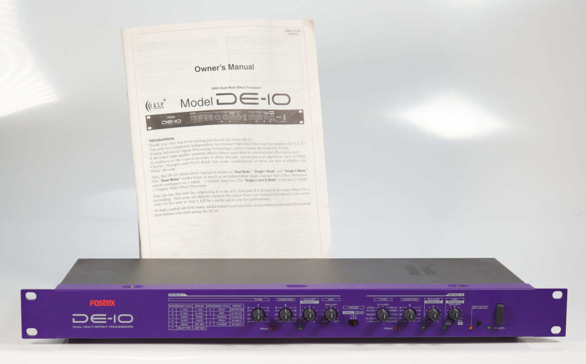 Fostex DE-10 24-bit Dual Multi Effect Processor | 123