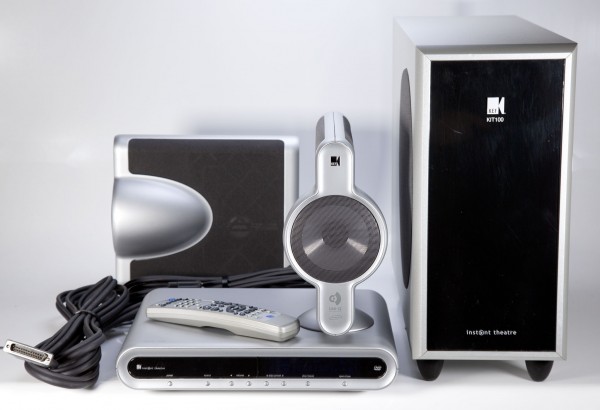 KEF KIT 100 DVD Home Audio System in silber