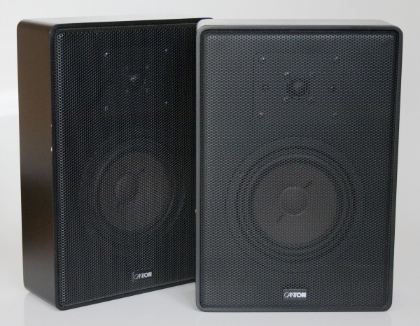 Canton GLE 40F On Wall HiFi Lautsprecher Paar in schwarz