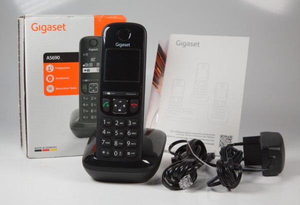 Gigaset AS690 - Schnurloses DECT-Telefon, schwarz