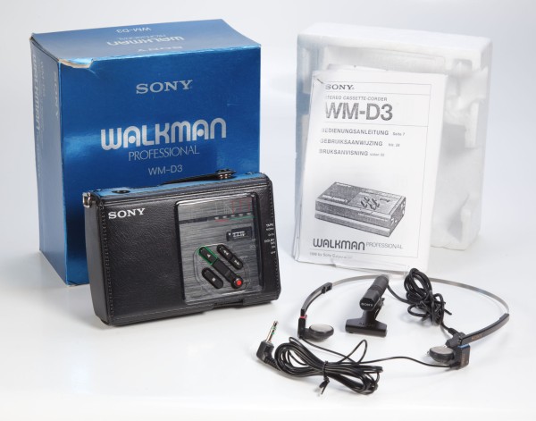 Sony WM-D3 Professional Walkman inkl. Mikrofon und Kopfhörer