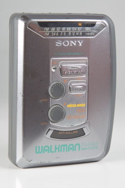 Sony WM-FX375 walkman/tragbarer Kassettenspieler mit FM/AM Radiotuner in silber
