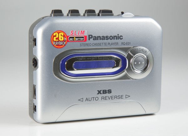 Panasonic RQ-E01 tragbarer Kassettenspieler in silber