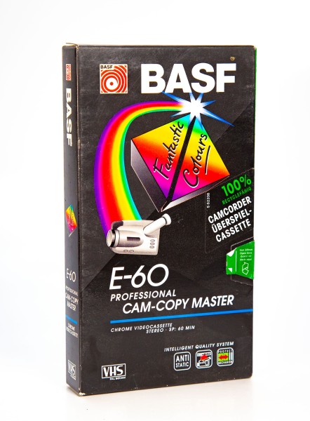 BASF E-60 Chrome VHS Videokassette