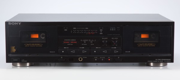 Sony TC-WR570 Stereo Doppel-Kassettendeck in schwarz