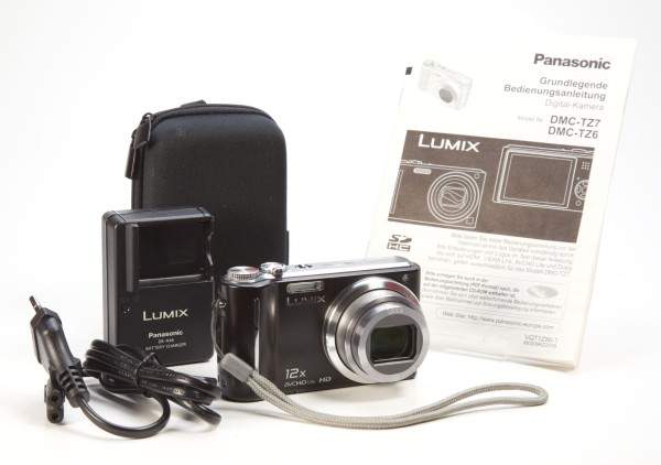 Panasonic Lumix DMC-TZ7 EG-T Digitalkamera in tiefschwarz