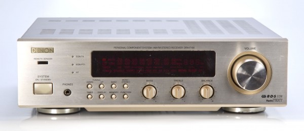 Denon DRA-F100 Stereo Receiver in champagnersilber