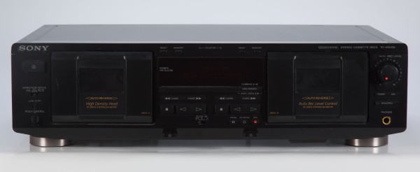 Sony TC-WE435 Stereo Doppel-Kassettendeck in schwarz