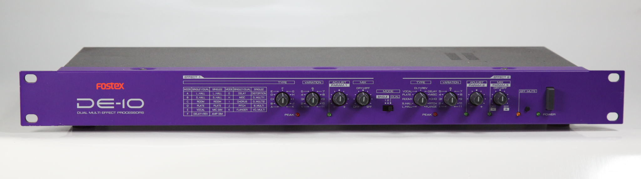 Fostex DE-10 24-bit Dual Multi Effect Processor | 123
