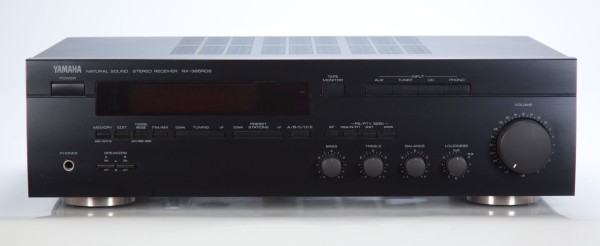 Yamaha RX-385 RDS Stereo Receiver in schwarz