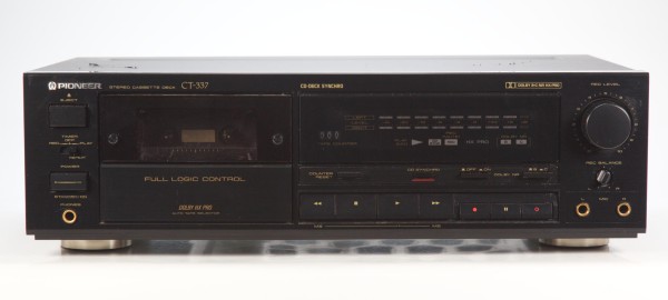 Pioneer CT-337 Stereo Kassettendeck in schwarz