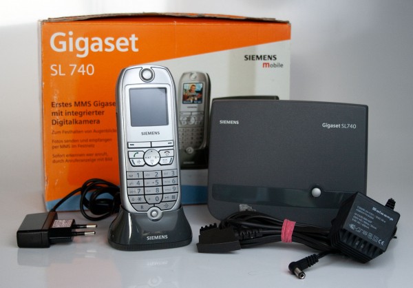 Gigaset SL740 titanium schnurloses DECT-Telefon mit integrierte Kamera