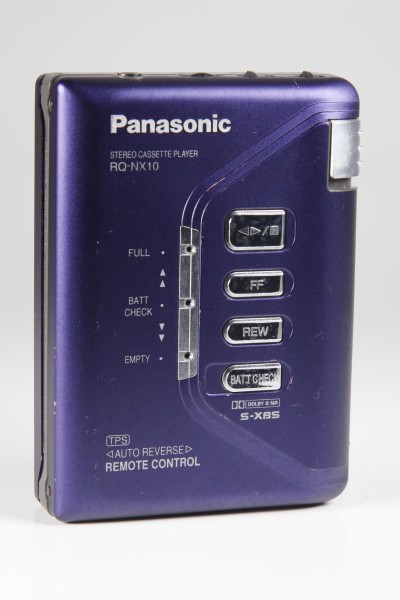 Panasonic RQ-NX10 tragbarer Kassettenspieler in blau